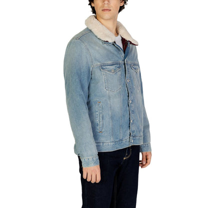 Tommy Hilfiger Jeans Ljusblå Bomullsjackor &amp; Kappa