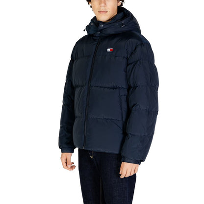 Tommy Hilfiger Jeans Blå Återvunnen Polyester Jackor &amp; Kappa