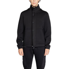 Antony Morato Black Polyester Full-Length Jacket