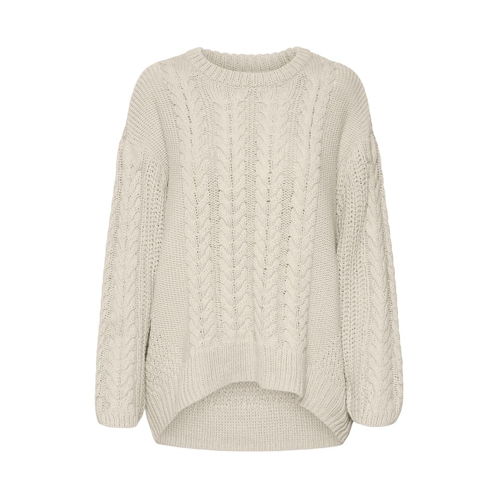 Beige bomullströja