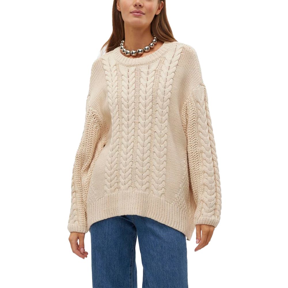 Beige bomullströja