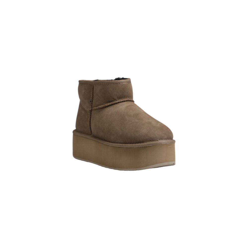 Beige läderfotled