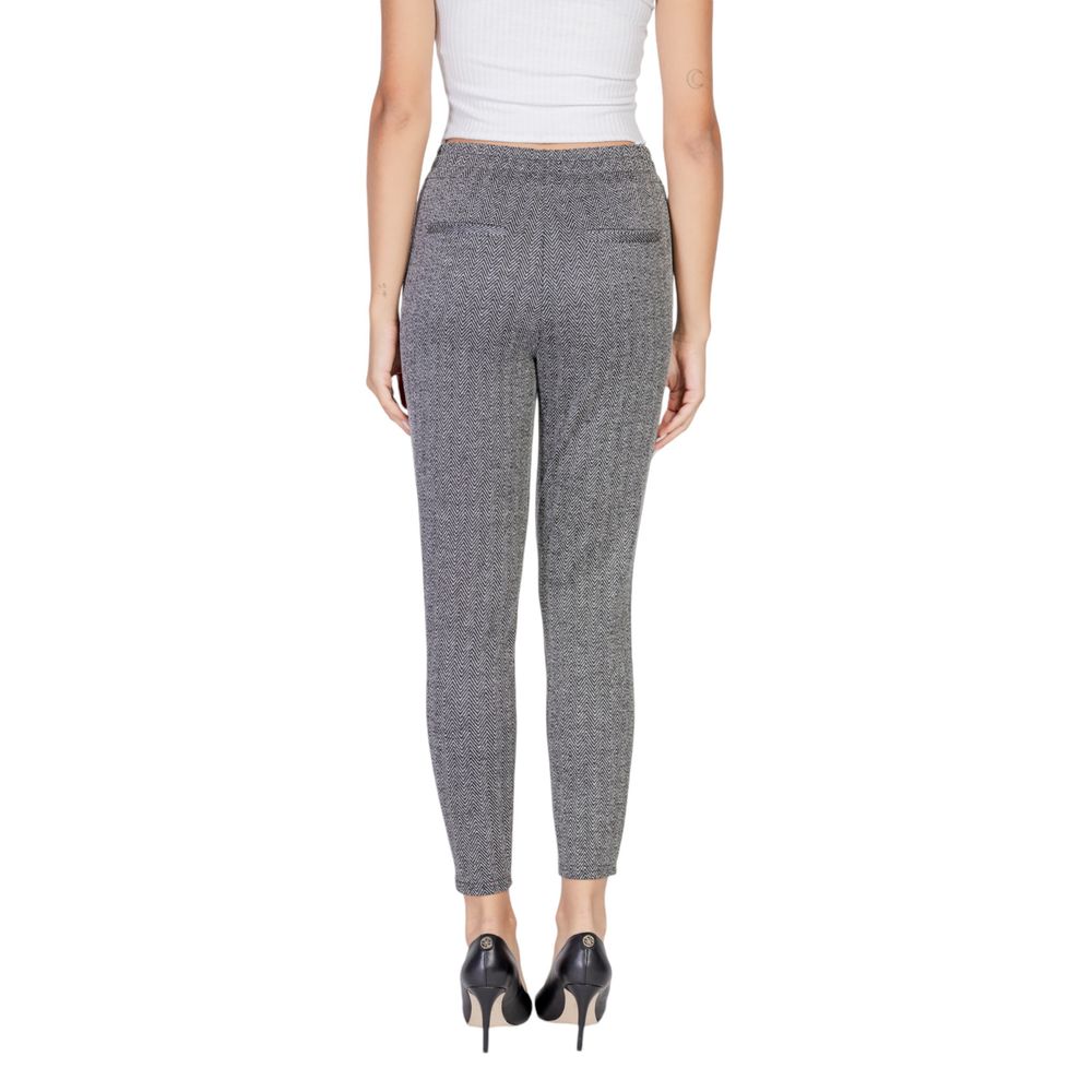 Svarta skinny byxor i polyester