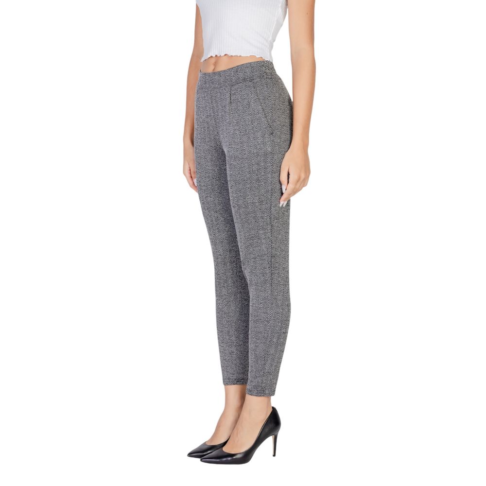 Svarta skinny byxor i polyester