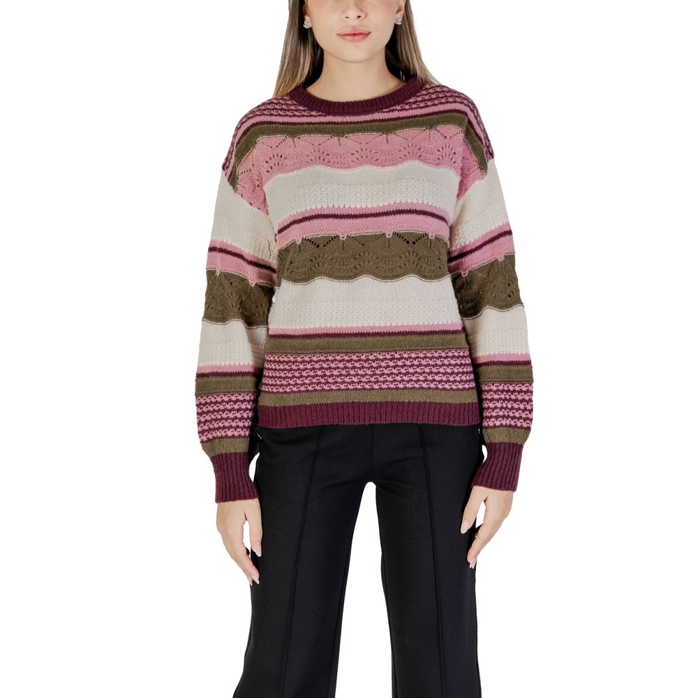 Flerfärgad tröja i återvunnen polyester