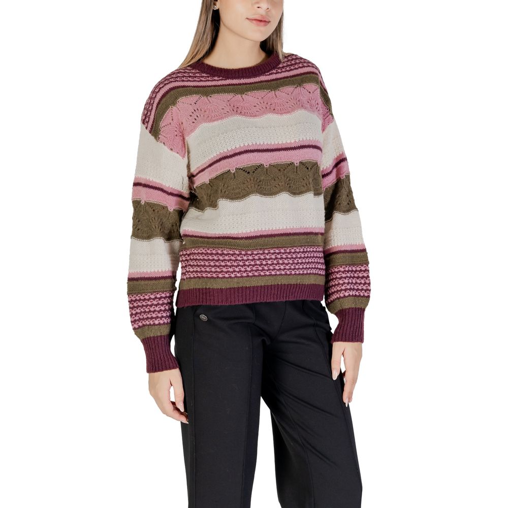 Flerfärgad tröja i återvunnen polyester