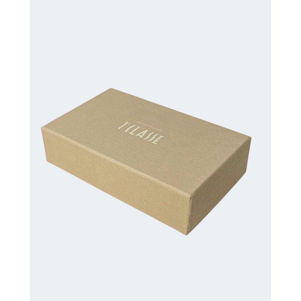 Beige lädernyckelring