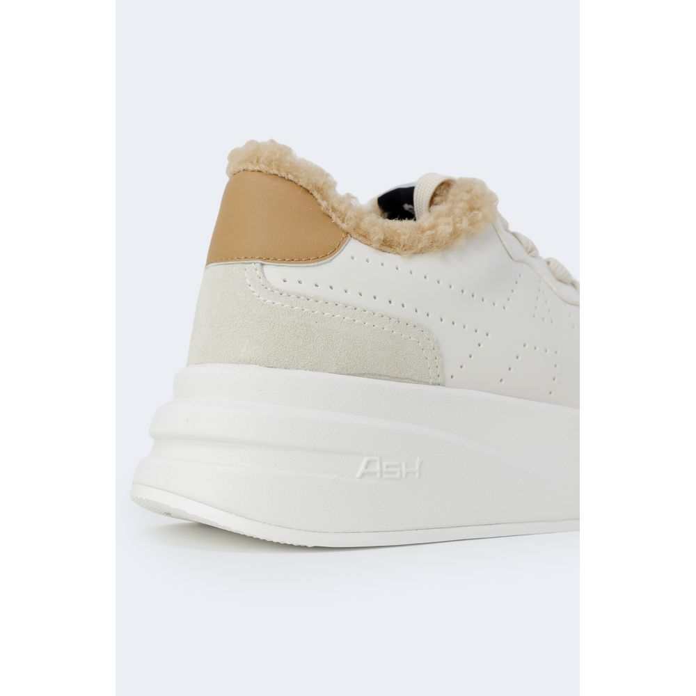ASH Beige Leather Chunky Sneakers