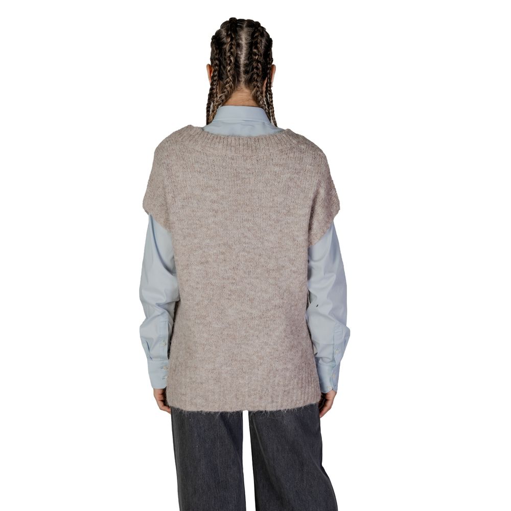 Beige tröja i återvunnen polyester