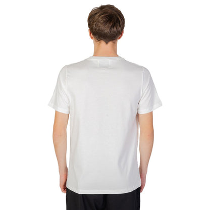 Vit bomulls-T-shirt