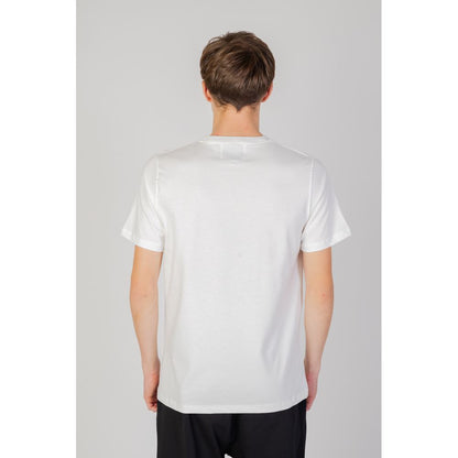 Vit bomulls-T-shirt