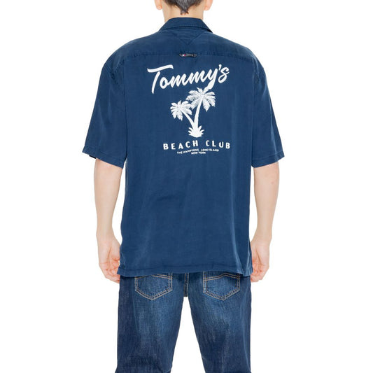 Tommy Hilfiger Jeans Blå Lyocell Kortärmad