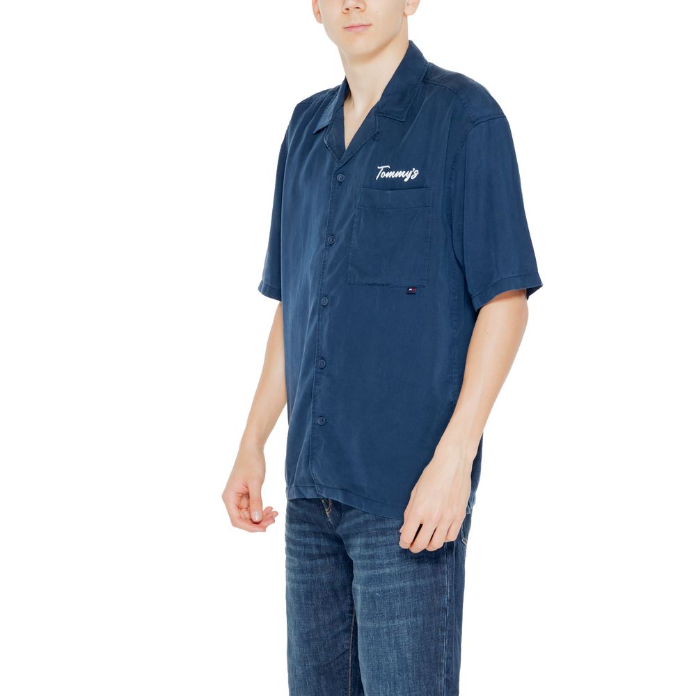 Tommy Hilfiger Jeans Blå Lyocell Kortärmad