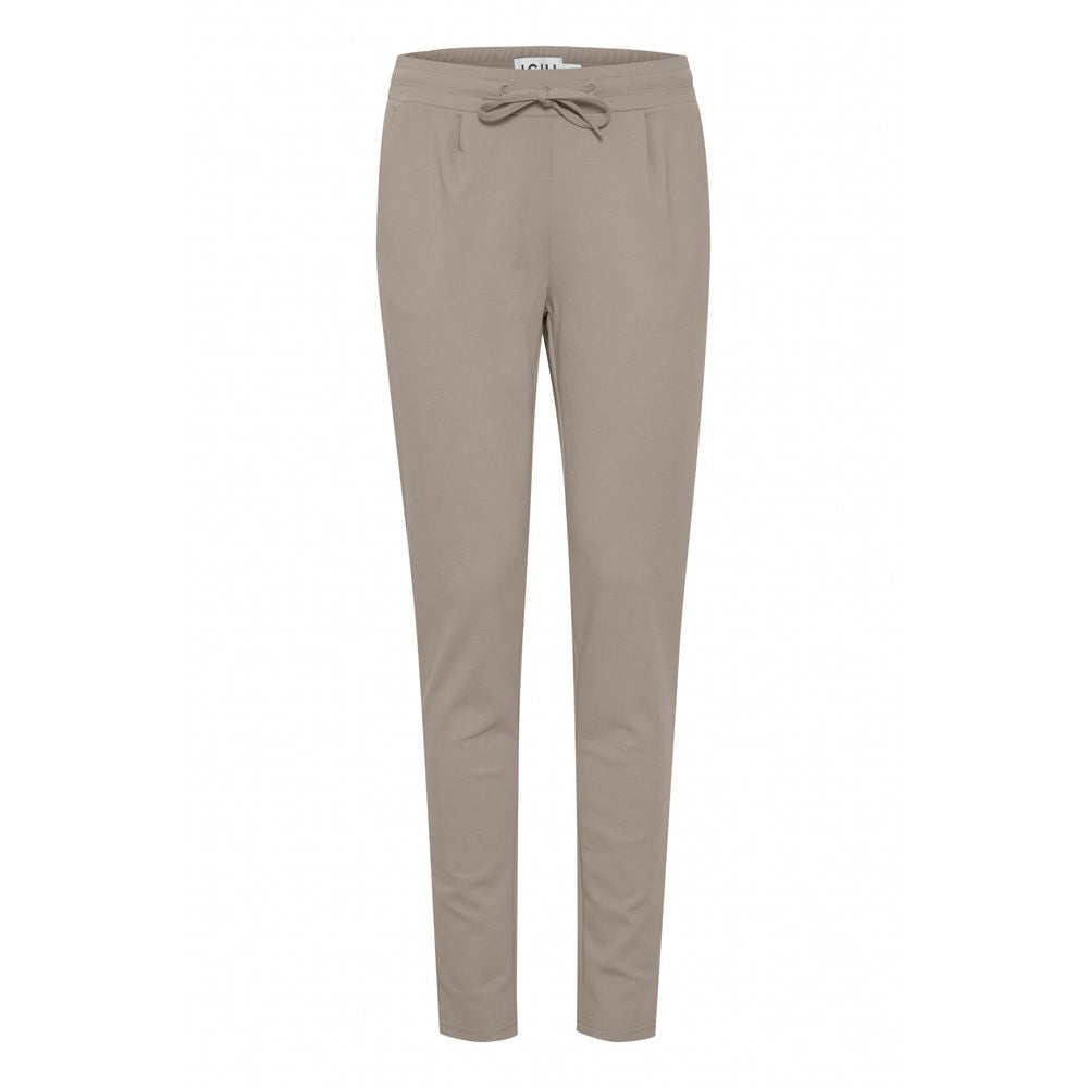 Beige polyesterbukser