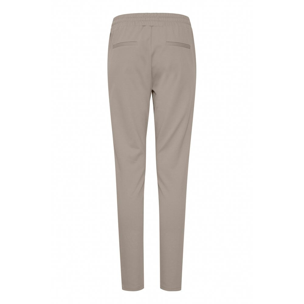 Beige polyesterbukser