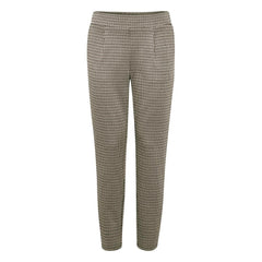 ICHI Beige Polyester Casual Pants