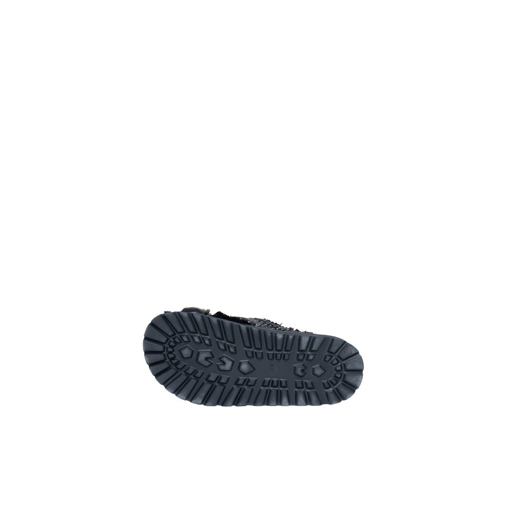 Svart polyetylen-sandal