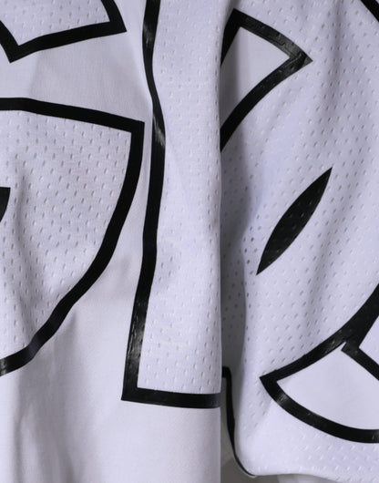 Dolce &amp; Gabbana Vit t-shirt med logotyptryck och rund halsringning