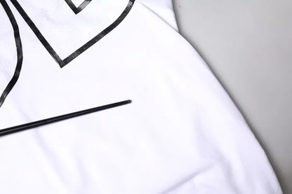 Dolce &amp; Gabbana Vit t-shirt med logotyptryck och rund halsringning