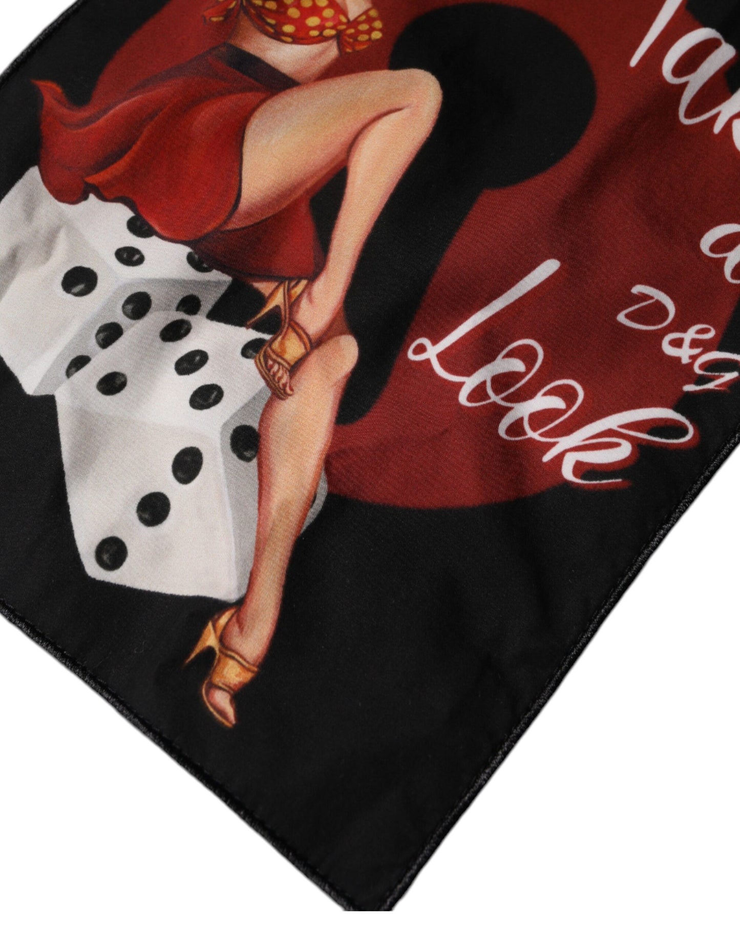 Dolce &amp; Gabbana hvit bomulls-T-skjorte med rund hals og grafisk trykk
