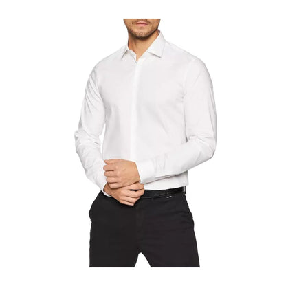 Calvin Klein hvit bomullsskjorte