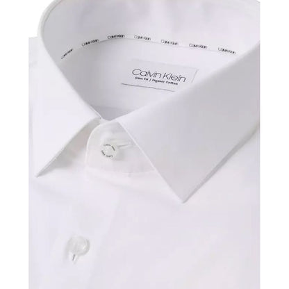 Calvin Klein hvit bomullsskjorte