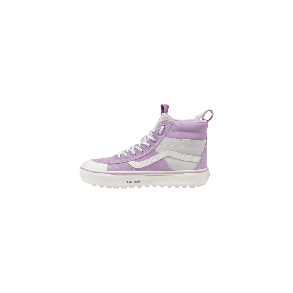 Vans Purple Leather High Top Sneakers