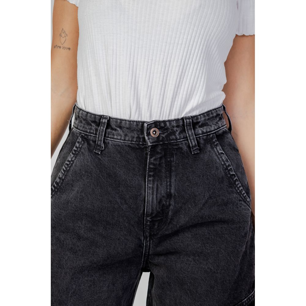 Svarte boyfriend-jeans i bomull