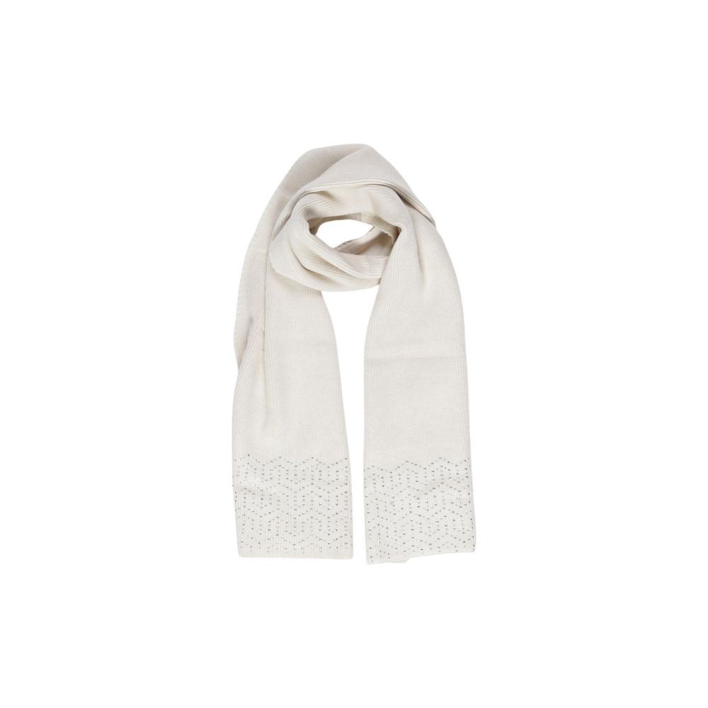 Beige polyesterskjerf