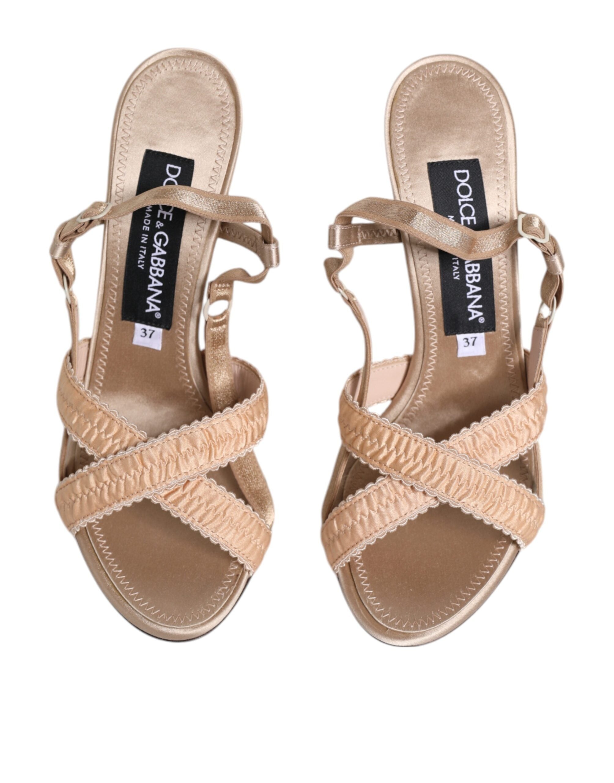 Beige Keira Slingback Heels Sandaler Sko