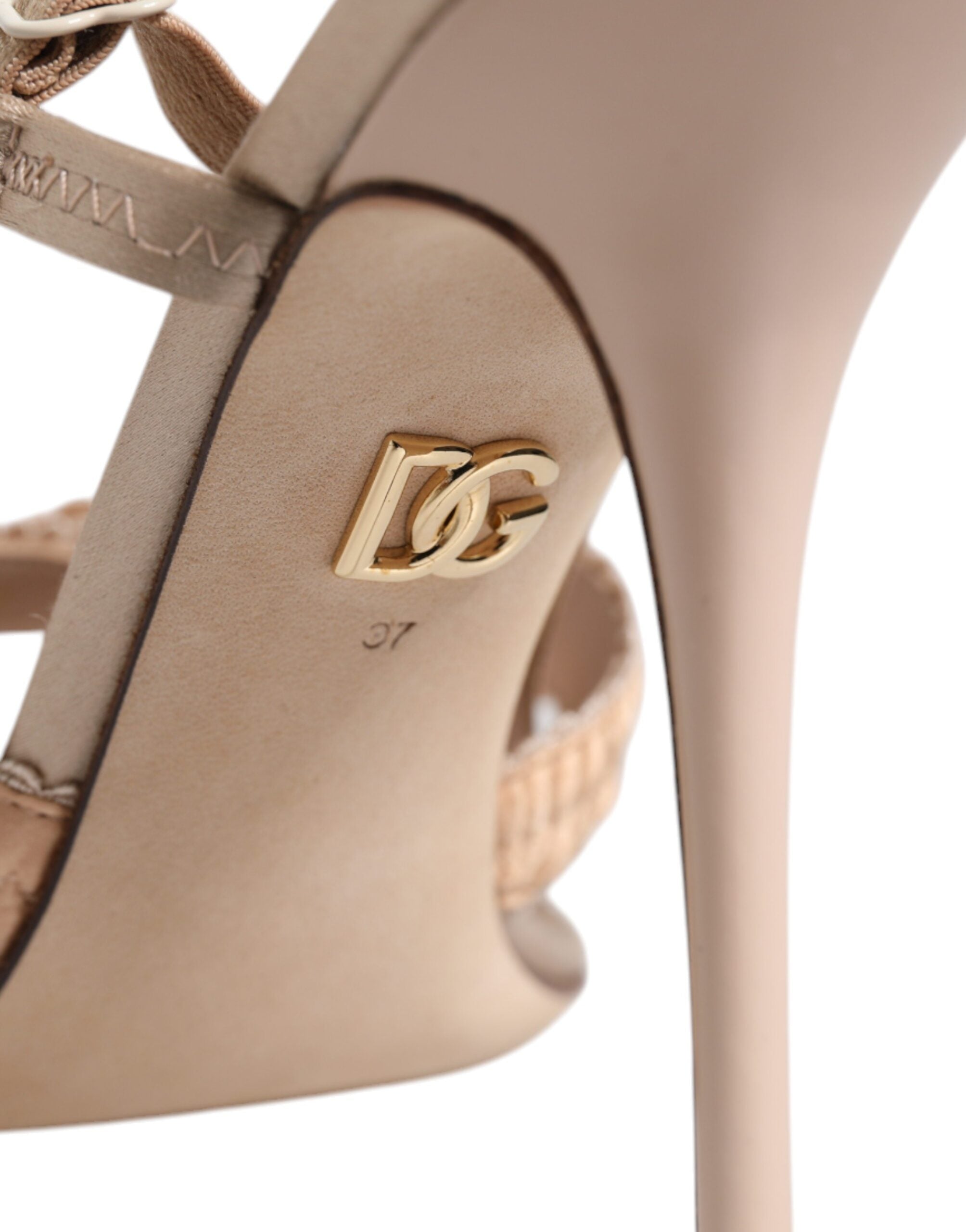 Beige Keira Slingback Heels Sandaler Sko