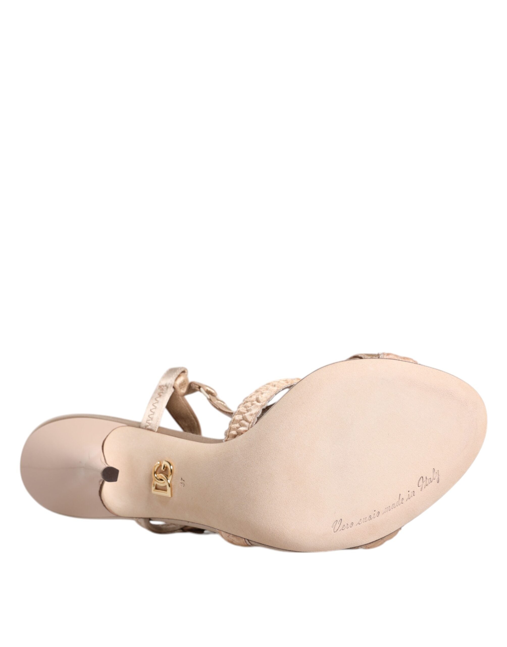 Beige Keira Slingback Heels Sandaler Sko