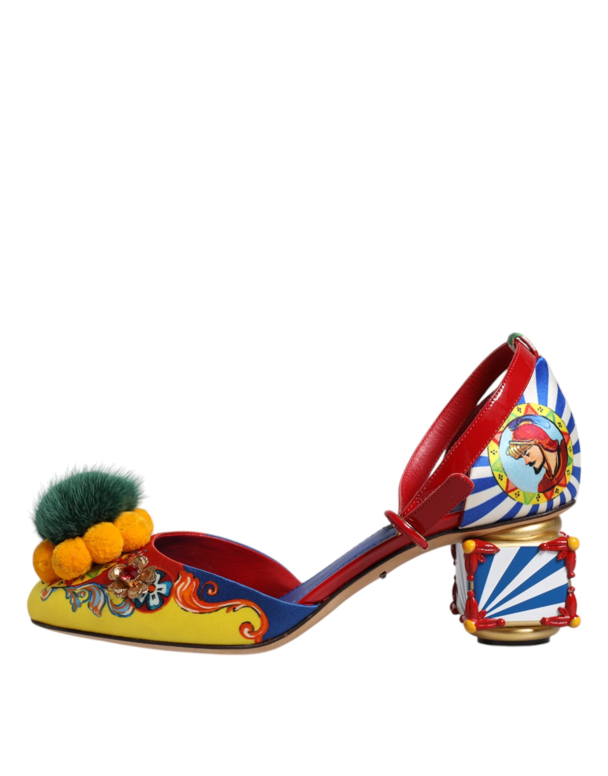 Flerfargede Carretto Crystal Pels Sandaler Sko