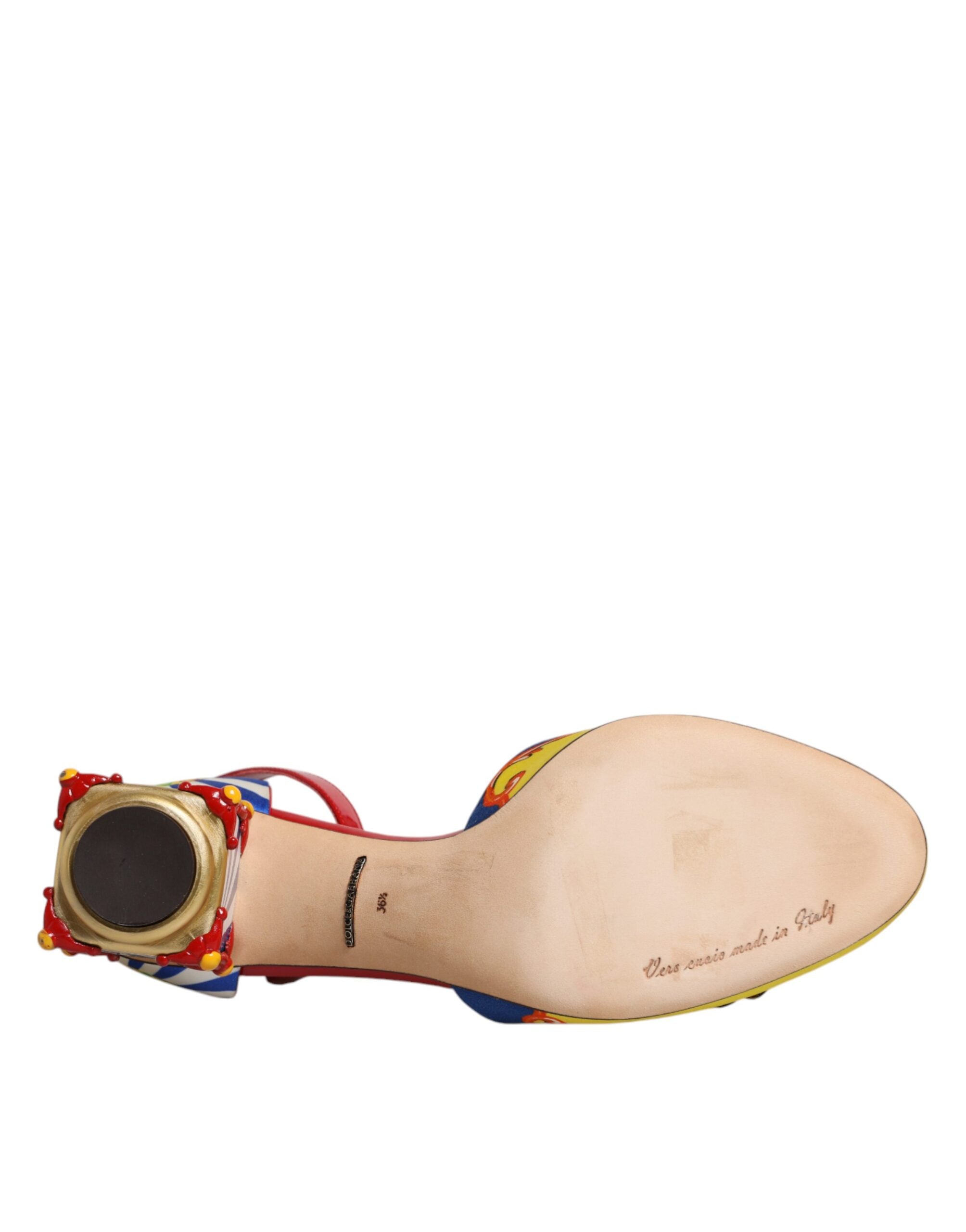 Flerfargede Carretto Crystal Pels Sandaler Sko
