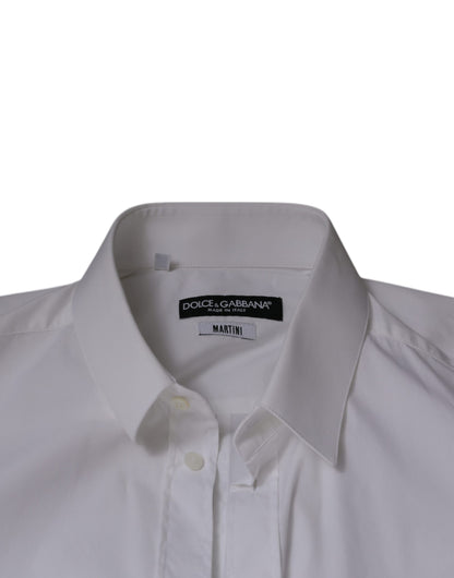 Dolce &amp; Gabbana Vit bomullsblandad herrskjorta MARTINI