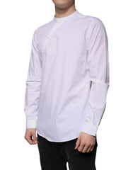 Dolce & Gabbana White Cotton Slim Fit MARTINI Dress Shirt