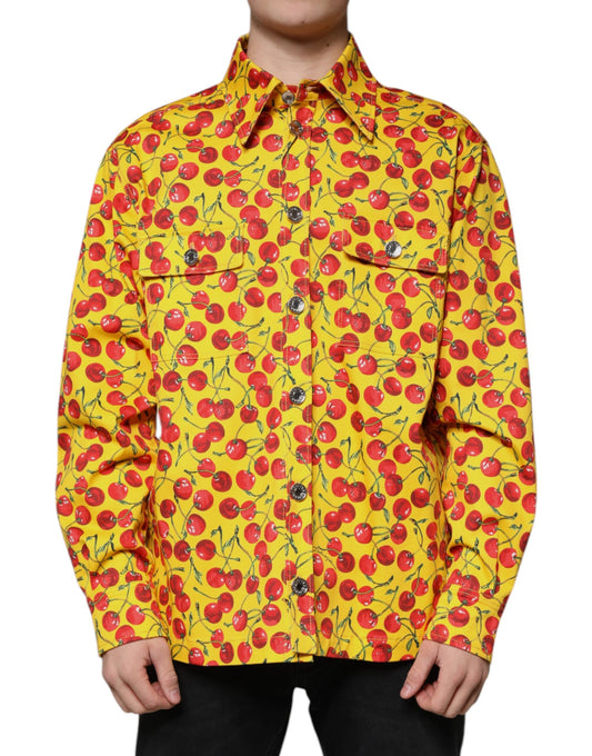 Dolce &amp; Gabbana Gul Körsbärsskjorta Herr Casual