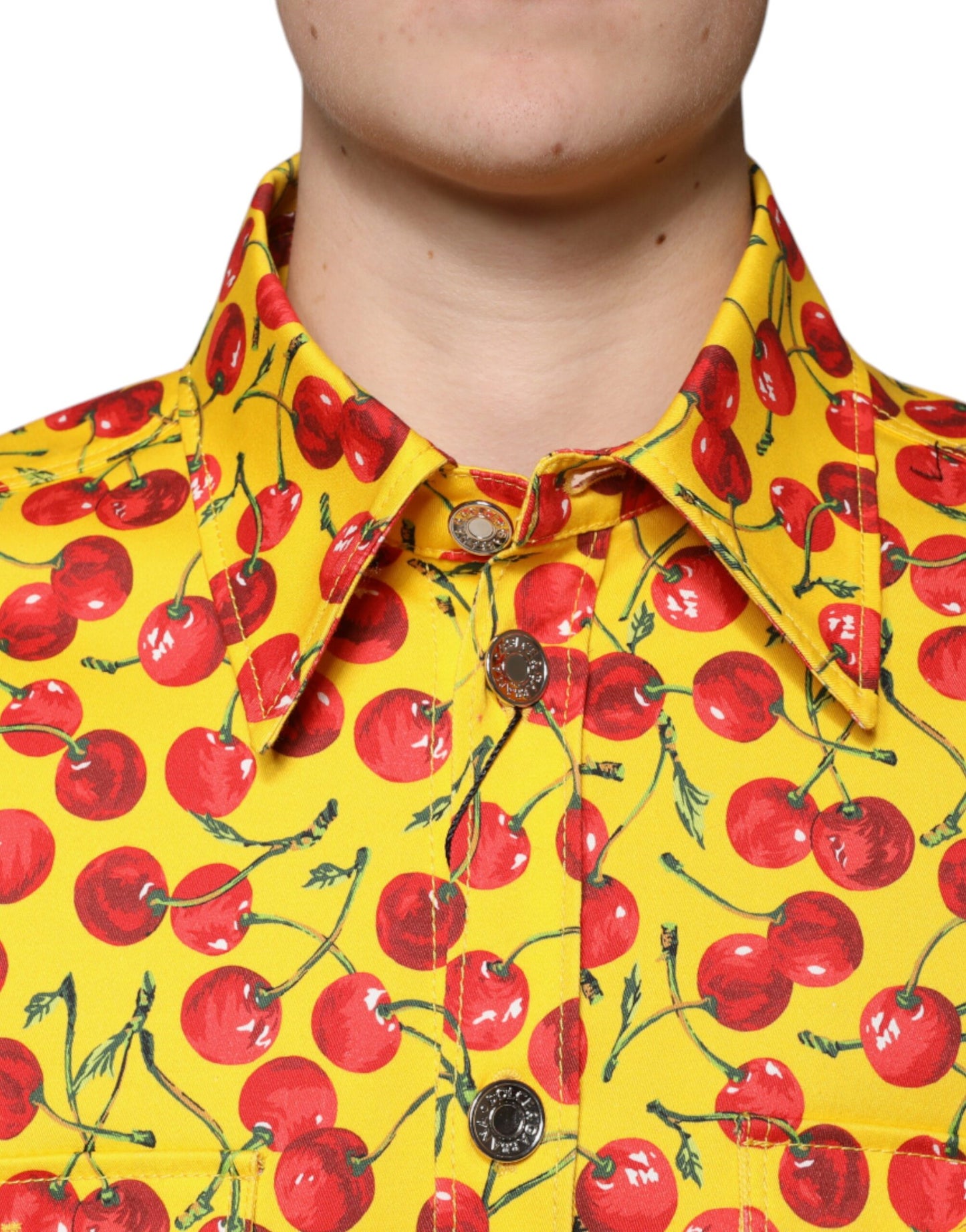 Dolce &amp; Gabbana Gul Körsbärsskjorta Herr Casual