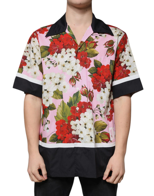 Dolce &amp; Gabbana Flerfärgad Blommig Skjorta med Knappar