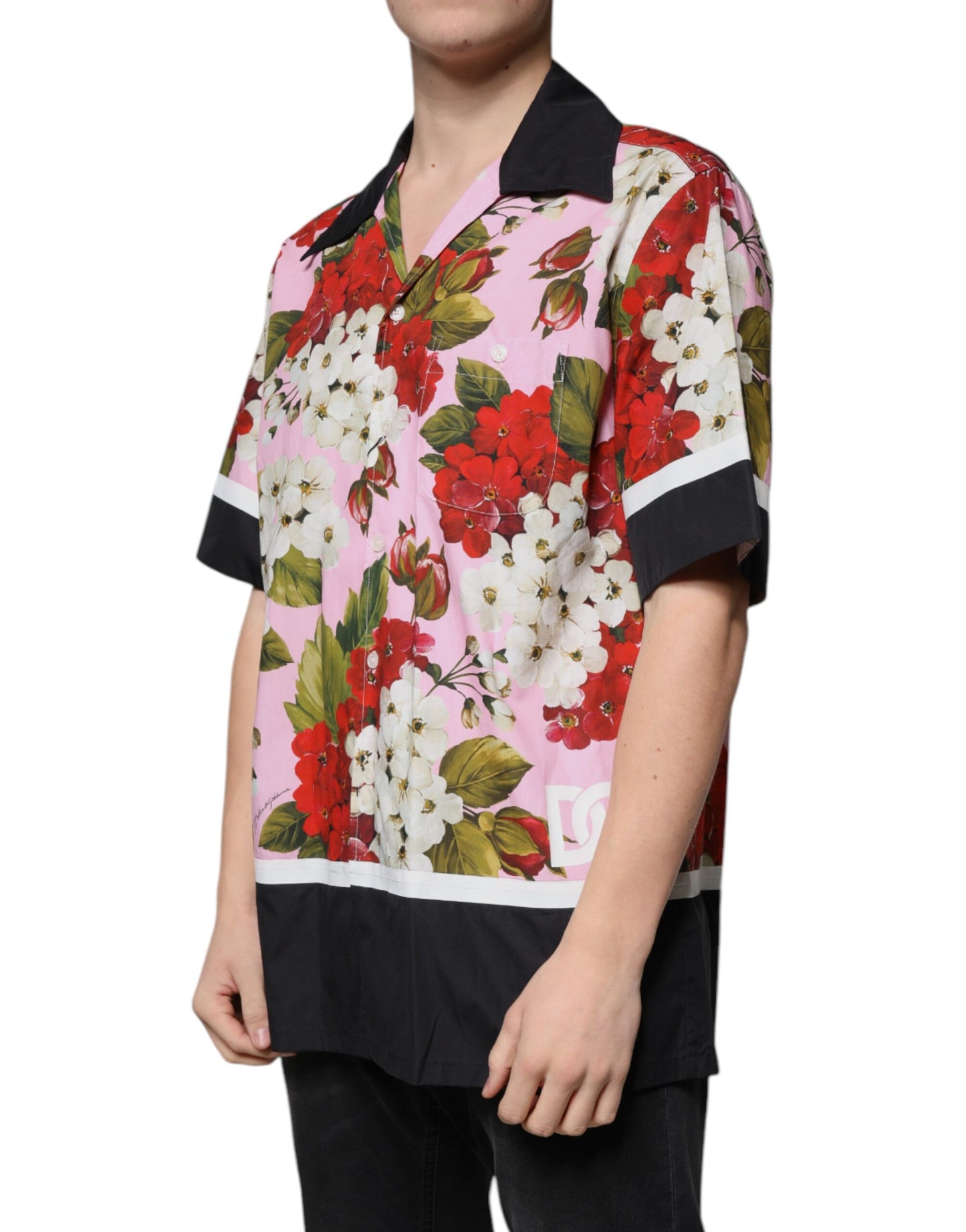 Dolce &amp; Gabbana Flerfärgad Blommig Skjorta med Knappar