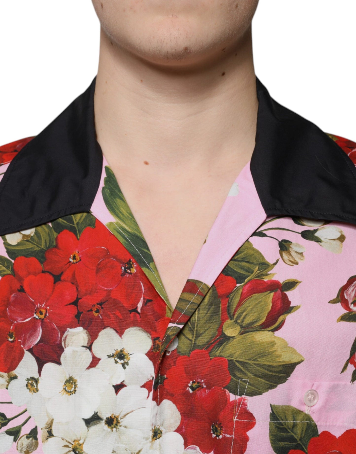 Dolce &amp; Gabbana Flerfärgad Blommig Skjorta med Knappar