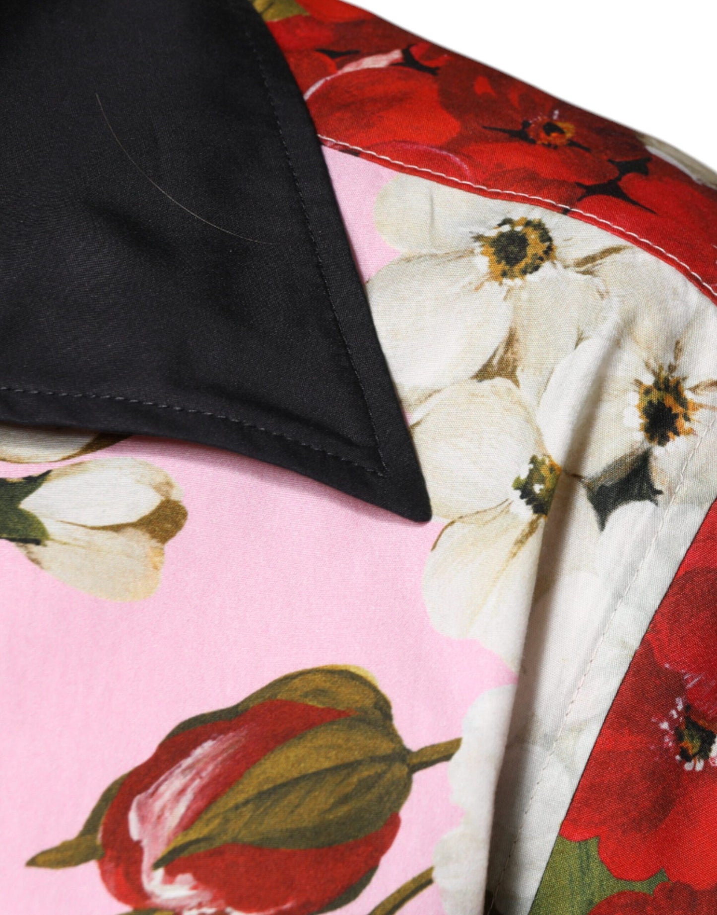 Dolce &amp; Gabbana Flerfärgad Blommig Skjorta med Knappar