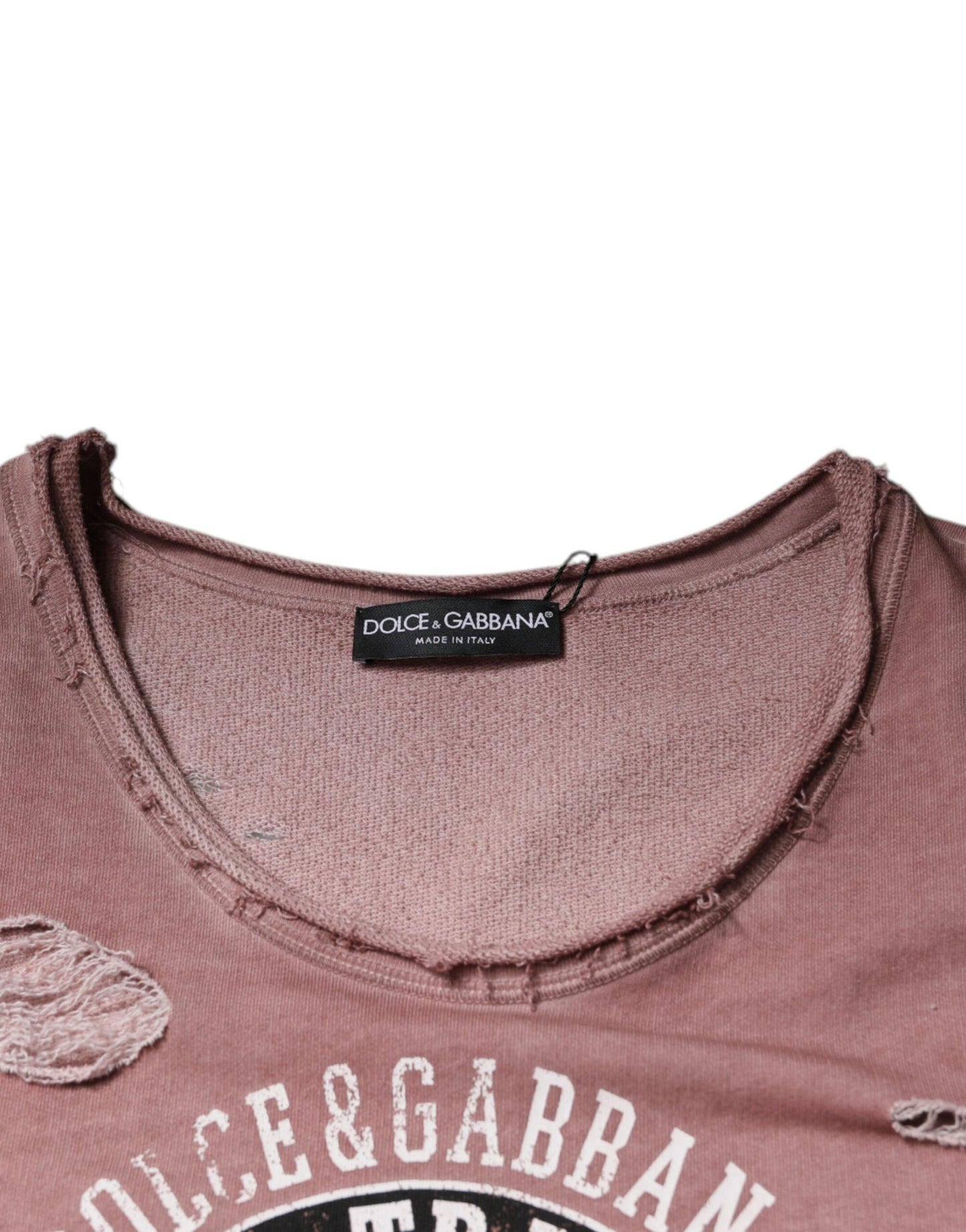 Dolce &amp; Gabbana Brun Bomull Rundhalsad Ärmlös T-shirt