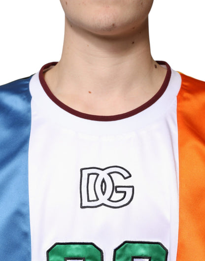 Dolce &amp; Gabbana Flerfärgad Jersey Linne Ärmlös T-shirt