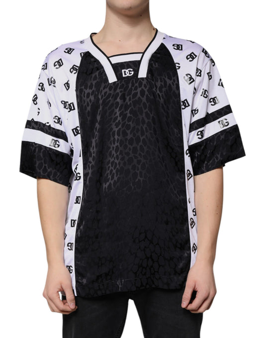 Dolce &amp; Gabbana Svartvit Logo Herr Kortärmad T-shirt