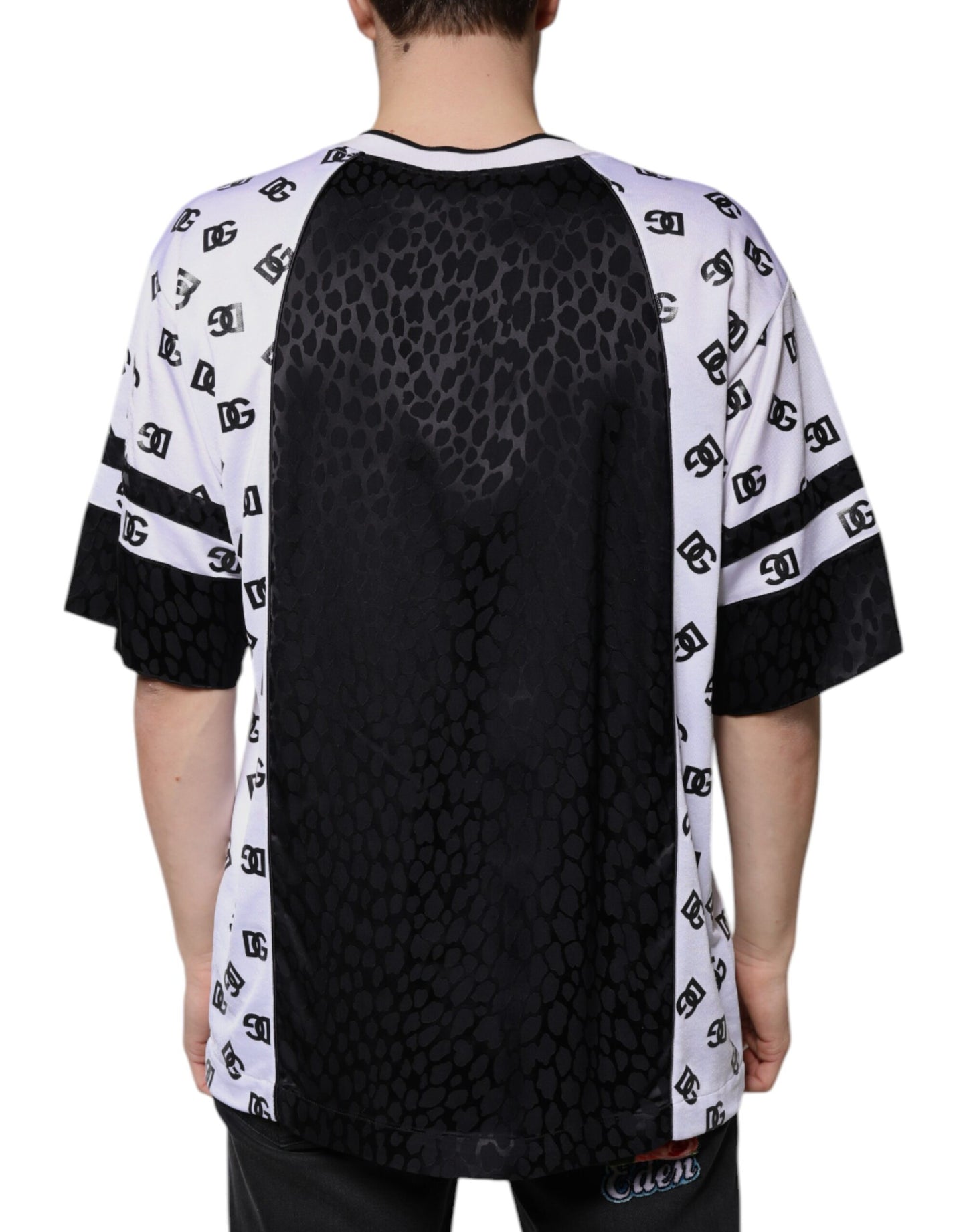 Dolce &amp; Gabbana Svartvit Logo Herr Kortärmad T-shirt
