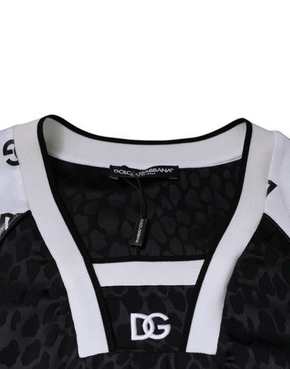 Dolce &amp; Gabbana Svartvit Logo Herr Kortärmad T-shirt