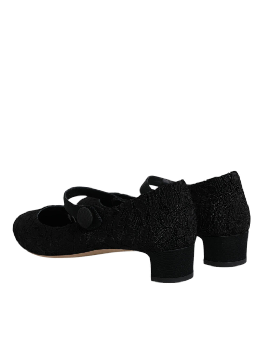 Svarta Mary Jane Taormina Pumps i spets
