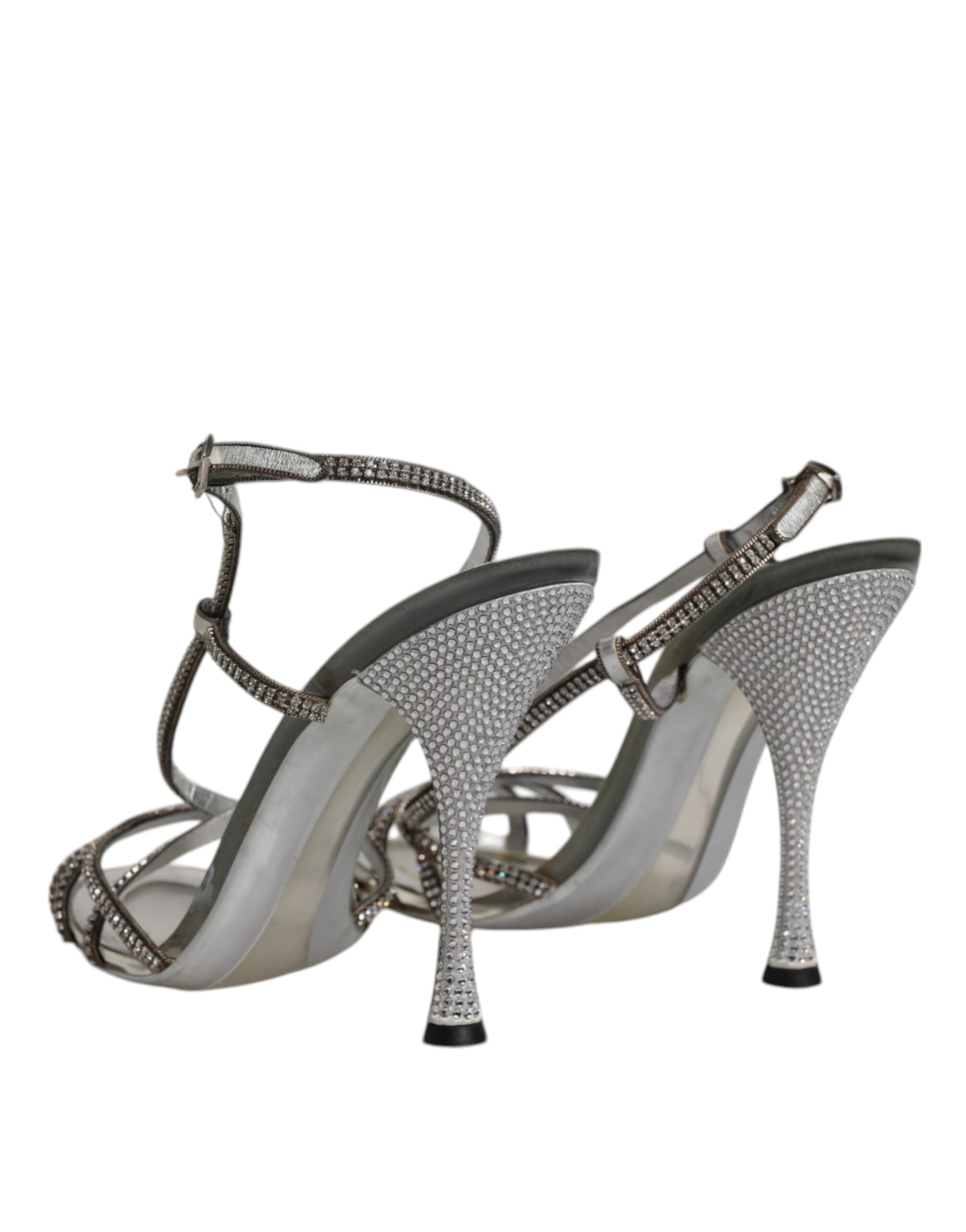 Sølvfargede Krystall Slingback KEIRA Sandaler Sko