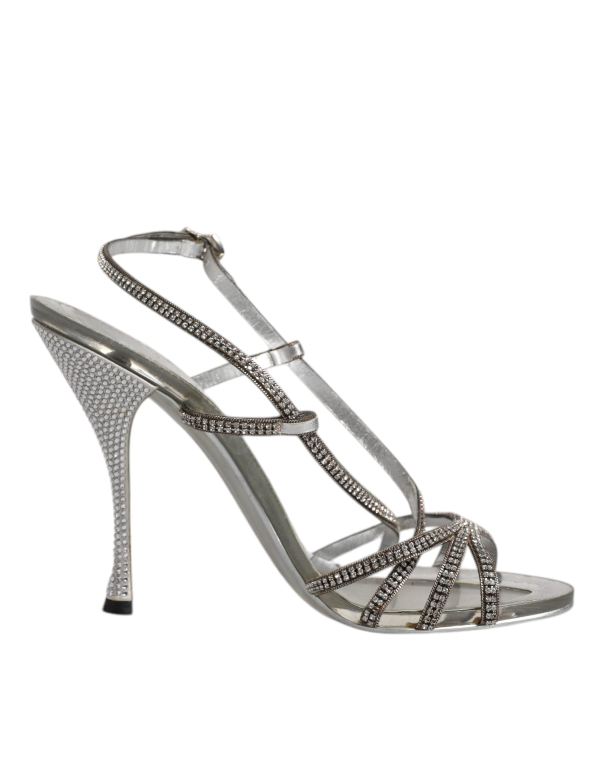 Sølvfargede Krystall Slingback KEIRA Sandaler Sko